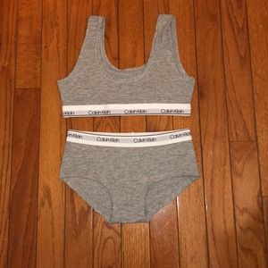 Calvin Klein Girls Bralette and Panty Set